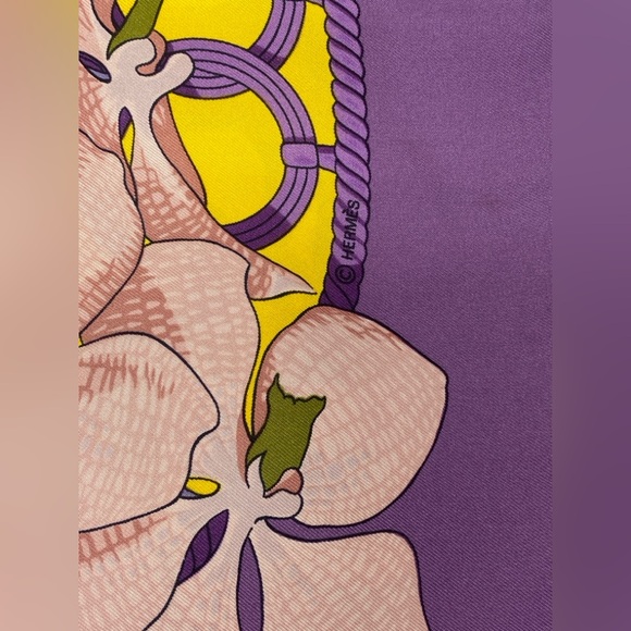 Hermes Vintage Silk Scarf Souvenirs D’Asie Carre 90 By Vladimir Rybaltchenko - Picture 16 of 16